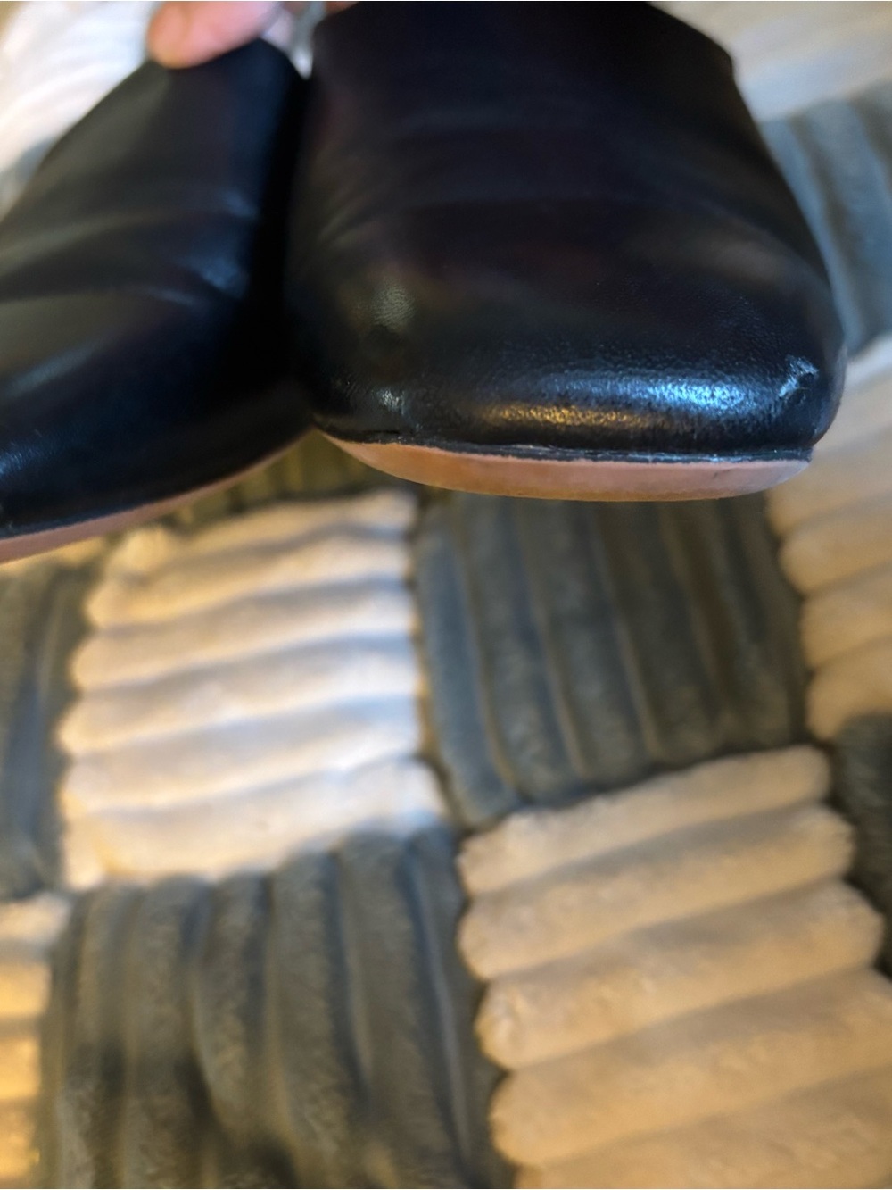 Daley Mule Black Franco Sarto Leather Size 9 - Picture 4 of 6